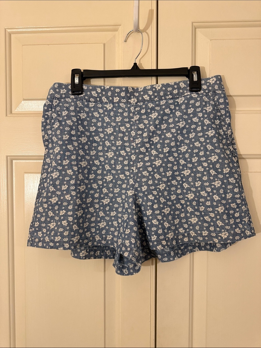 J. Crew Blue Floral Bermuda Shorts
